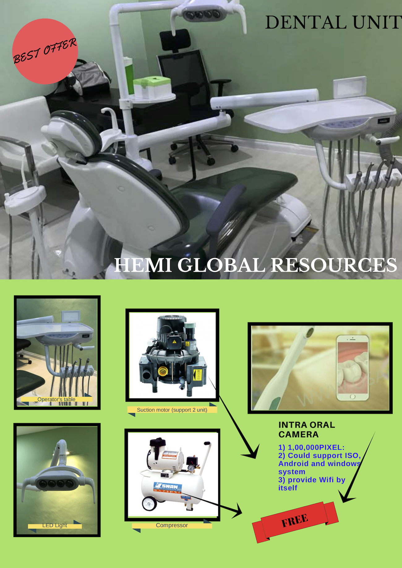 RM 28,000 Full Set Dental Chair Special Discount for Dentists on